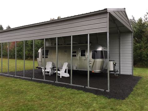 metal roof over trailer house|metal carports for camper trailer.